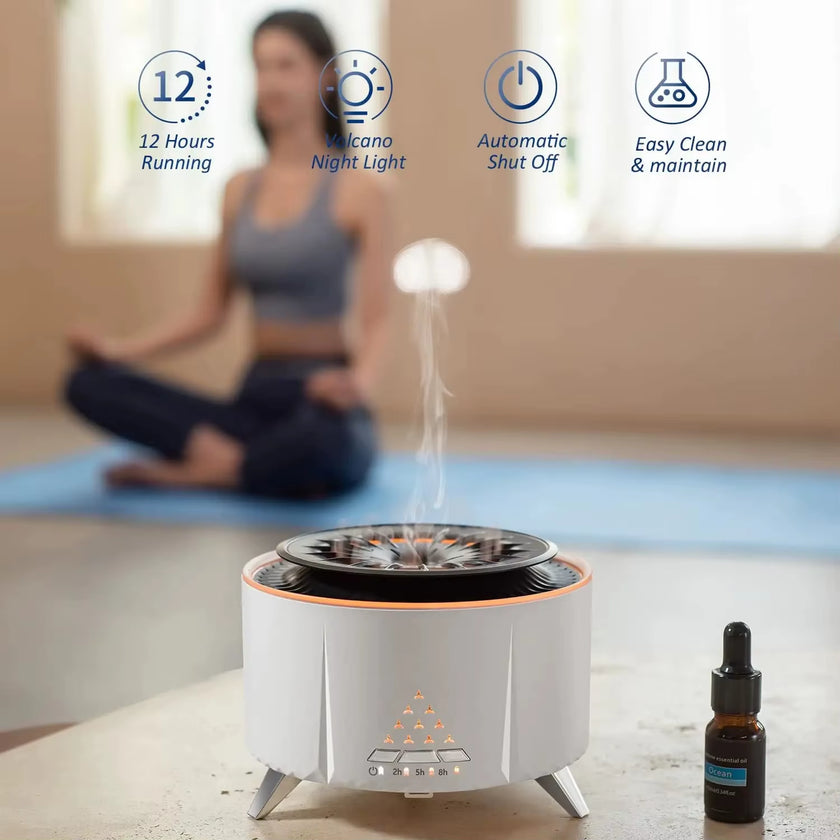 Jellyfish Essential Oil Diffuser – 350ml Aromatherapy Humidifier