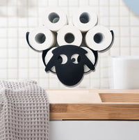 Steel Toilet Paper Holder Bathroom Wall Decoration Moun Kitchen Paper Shelf Storage Sheep Owl Towel Roll Shelf Home Accessories