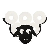 Steel Toilet Paper Holder Bathroom Wall Decoration Moun Kitchen Paper Shelf Storage Sheep Owl Towel Roll Shelf Home Accessories