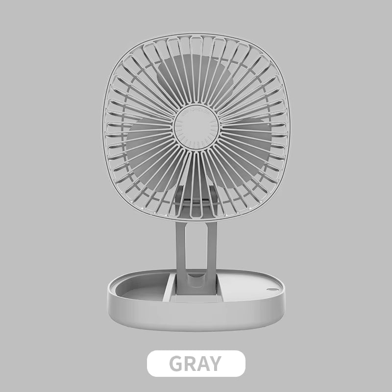 Desktop Wall Mounted Mini Small Foldable Fan Rechargeable Folding Electric Fan USB Small Fan Amping