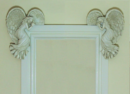 Door Frame Angel Wings Wall Sculpture Ornament Garden Home Decor Secret Fairy