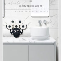 Steel Toilet Paper Holder Bathroom Wall Decoration Moun Kitchen Paper Shelf Storage Sheep Owl Towel Roll Shelf Home Accessories