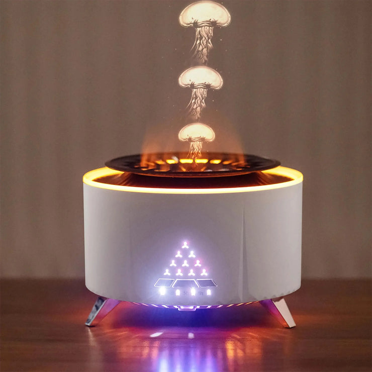 Jellyfish Essential Oil Diffuser – 350ml Aromatherapy Humidifier