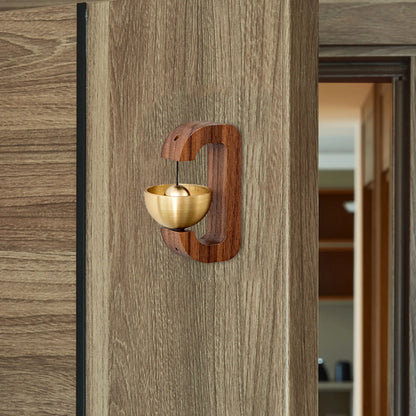 Magnet Doorbell Wood Bell Gentle Sound Bell Entrance Decorative Doorbell Wind Chimes Fridge Magnet Cute Room Decor
