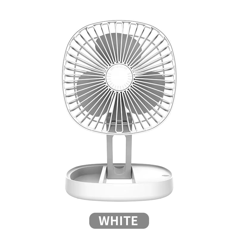 Desktop Wall Mounted Mini Small Foldable Fan Rechargeable Folding Electric Fan USB Small Fan Amping