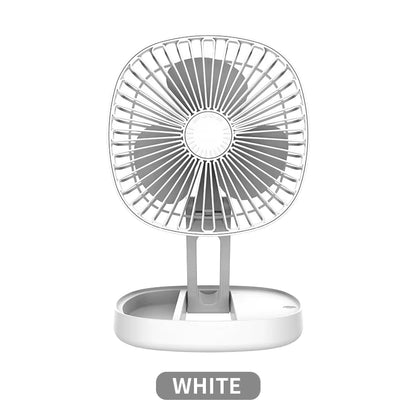 Desktop Wall Mounted Mini Small Foldable Fan Rechargeable Folding Electric Fan USB Small Fan Amping