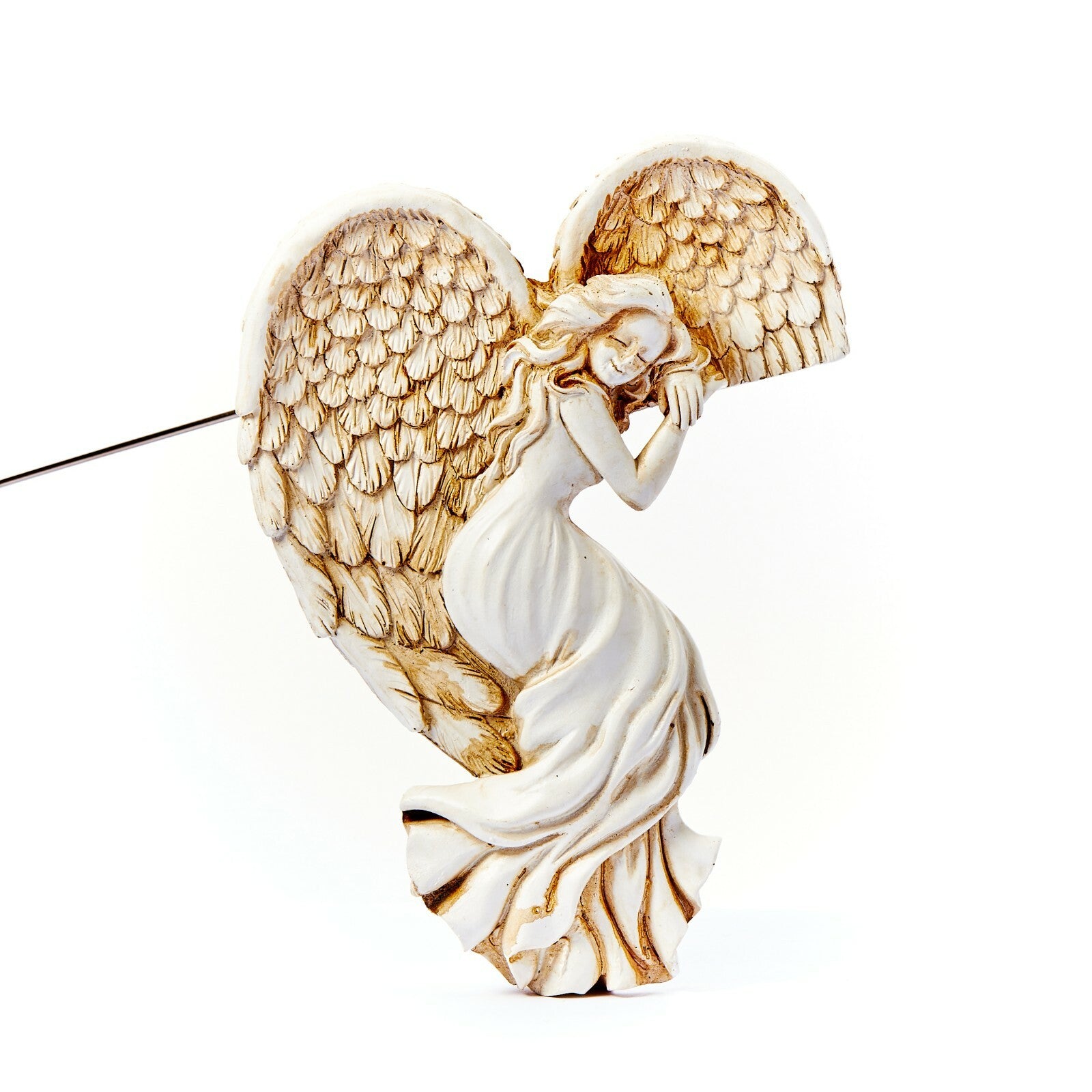 Door Frame Angel Wings Wall Sculpture Ornament Garden Home Decor Secret Fairy