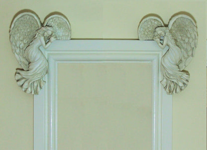 Door Frame Angel Wings Wall Sculpture Ornament Garden Home Decor Secret Fairy