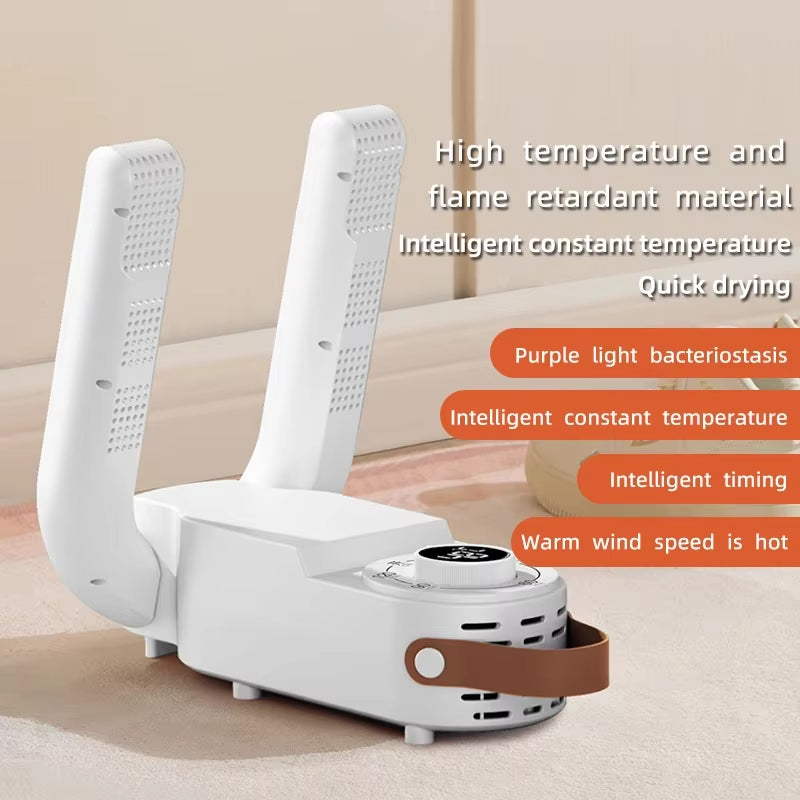 Intelligent Timer Shoe Dryer Adjustable Dryer Quick Drying Deodorizing Sterilizing Shoe Dryer Household Shoe Warmer Heater