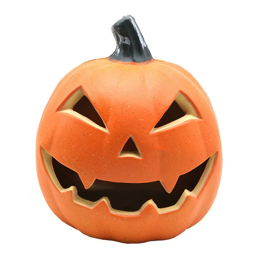 Creative Pumpkin Lantern Plastic Halloween LED Decor Pumpkin Lamp Flashing Ghost Festival Park Indoor/Outdoor Decorations
